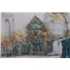 Image 4 : Parisian Street Scene Artwork Numbered 77/350 by Charles Blondin 25" x 21", Framed & Matted