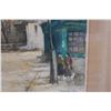 Image 5 : Parisian Street Scene Artwork Numbered 77/350 by Charles Blondin 25" x 21", Framed & Matted