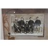 Image 2 : Four Seated Chinese Men Photographic Image w/ Calligraphy 14" x 12", Framed & Matted