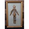 Image 1 : Indonesian Coins Prosperity or Wedding Doll 12" x 20", Framed