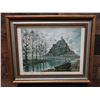 Image 1 : Mont St. Michel - Le Couesnon Artwork by M. Legendre 20" x 16", Framed