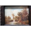 Image 2 : Landscape Scene Artwork in Ornate, Gilded Frame 21" x 19"