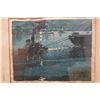 Image 2 : One Light Tugboat Art Print Numbered 4/100 by Woldemar Neufeld 12.5" x 15", Framed & Matted