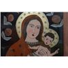 Image 2 : Folk Art Religious Artwork by Bednan w/ Note 'Poland Mary' 13" x 17", Framed