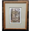Image 1 : Kauri Track Artwork Numbered 80/90 by Mary Taylor 15" x 18", Framed & Matted