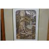 Image 2 : Kauri Track Artwork Numbered 80/90 by Mary Taylor 15" x 18", Framed & Matted