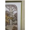 Image 9 : Kauri Track Artwork Numbered 80/90 by Mary Taylor 15" x 18", Framed & Matted