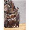 Image 4 : Carved Wooden Japanese Shinto Gate Guardian 30" x 20"