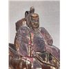 Image 2 : Carved Wooden Japanese Shinto Gate Guardian 30" x 20"