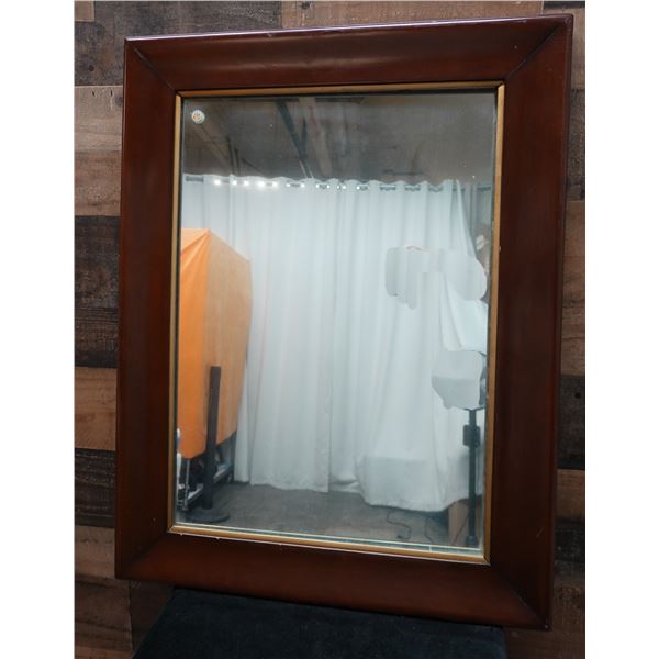 Wood Framed Wall Mirror 23" x 30"