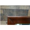 Image 2 : Wood Framed Wall Mirror 23" x 30"