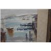 Image 3 : Dockside Artwork by Wm. H. Smith 27" x 20", Framed & Matted