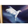 Image 2 : Peace Dove Oil Painting by Susan Chung Aragaki 24" x 20", Gilt Framed & Matted