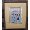 Image 1 : Japanese Woodblock Print Circa 1850's w/ Calligraphy 23" x 28", Framed & Matted