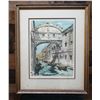 Image 1 : Venice Canal Scene Art Print Numbered 190/350 by Hebbelinck (?) 21" x 25", Framed & Matted