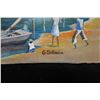 Image 2 : Folk Art Seascape Artwork by G. Soliman 8" x 6", Unframed