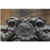Image 2 : Victorian Mirror Reproduction w/ Tag 'Rare Carved Ebony Mirror' AH, 16" x 14"