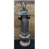 Image 1 : Santos Religious Figure Carved Statue 4" Dia, 13"H (cracked)