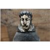 Image 2 : Santos Religious Figure Carved Statue 4" Dia, 13"H (cracked)