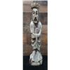 Image 1 : Santos Religious Figure Carved Statue 5" Dia, 19"H