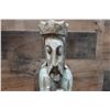 Image 2 : Santos Religious Figure Carved Statue 5" Dia, 19"H