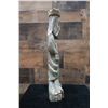 Image 8 : Santos Religious Figure Carved Statue 5" Dia, 19"H