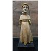 Image 1 : Santos Religious Figure Carved Statue 3.5" Dia, 11.5"H