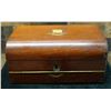 Image 1 : Mahogany Writing Box Circa 19th Century 12.5" x 9" x 6"H