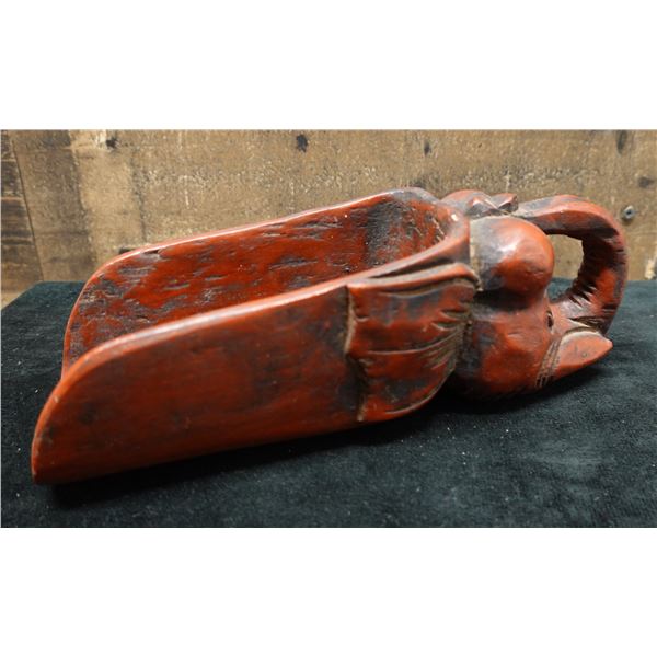 Indonesian Lacquered Grain Scoop 9.5" x 3.5"