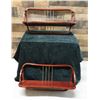 Image 1 : Qty 2 Wooden Secession-Style Shelves 28" x 8" x 15"