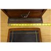Image 17 : Antique Victorian Wood Travel Secretary, Desk w/ File Box & Inkwells 12" x 10" x 12.5"H