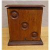 Image 1 : Antique Victorian Wood Travel Secretary, Desk w/ File Box & Inkwells 12" x 10" x 12.5"H
