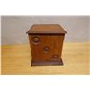 Image 2 : Antique Victorian Wood Travel Secretary, Desk w/ File Box & Inkwells 12" x 10" x 12.5"H