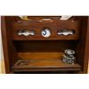 Image 6 : Antique Victorian Wood Travel Secretary, Desk w/ File Box & Inkwells 12" x 10" x 12.5"H
