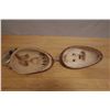 Image 8 : Qty 2 Inuit Carved Mask Wall Hangings Approx 14"-15""