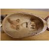 Image 9 : Qty 2 Inuit Carved Mask Wall Hangings Approx 14"-15""