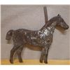 Image 1 : Folk Art Metal Horse Weather Vane Marked 58C 16" x 14"
