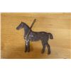 Image 6 : Folk Art Metal Horse Weather Vane Marked 58C 16" x 14"