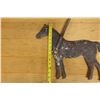 Image 9 : Folk Art Metal Horse Weather Vane Marked 58C 16" x 14"