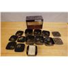 Image 3 : Qty 7 Antique Japanese Meiji Period Lacquer Box Set in Case Approx. 4" x 4" x 2"H each