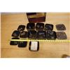 Image 8 : Qty 7 Antique Japanese Meiji Period Lacquer Box Set in Case Approx. 4" x 4" x 2"H each