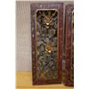 Image 2 : Qty 2 Vintage Chinese Carved Panels Circa 19th Century 12.5" x 4.5"