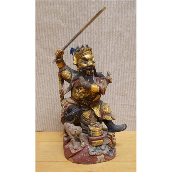 Chinese Guardian Figure Circa 19th Century 6" x 12"