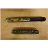 Image 2 : Qty 2 Persian Lacquered Pen Boxes1.5" x 8.5"