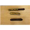 Image 3 : Qty 2 Persian Lacquered Pen Boxes1.5" x 8.5"