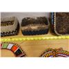 Image 15 : Qty 2 New Guinea Batak Tribal Bead Boxes w/ Lids & 4 Beaded Collars, Misc Sizes