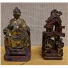 Image 1 : Qty 2 Chinese Temple Shrine Figures Circa 18th Century Approx. 7.5"H