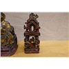 Image 3 : Qty 2 Chinese Temple Shrine Figures Circa 18th Century Approx. 7.5"H