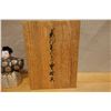 Image 5 : Qty 2 Japanese Dolls Approx. 7"-8"H  w/ Fan in Wooden Box w/ Calligraphy