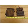 Image 11 : Qty 2 Carved  Tribal Indonesian Hardwood Containers w/ Lids Approx. 5"-6" x 5" x 1"H